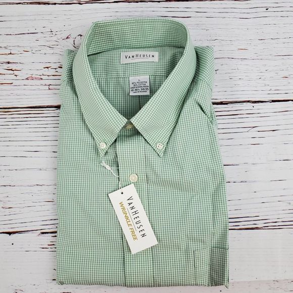 Van Heusen Button Down Dress Shirt NWT - Picture 1 of 8